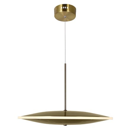 Cwi Lighting Ovni LED Pendant With Brass Finish 1204P16-1-625-A